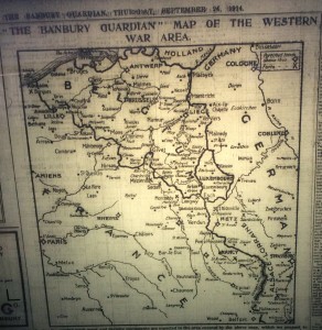 Banbury Guardian Map of the War - 24 September