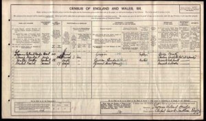 Walter Cooper 1911 Census